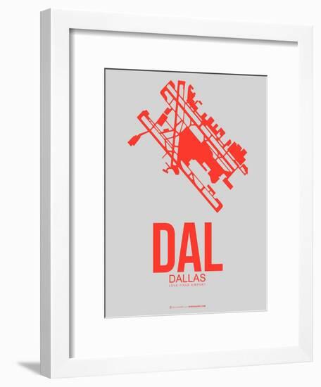 Dal Dallas Poster 1-NaxArt-Framed Art Print