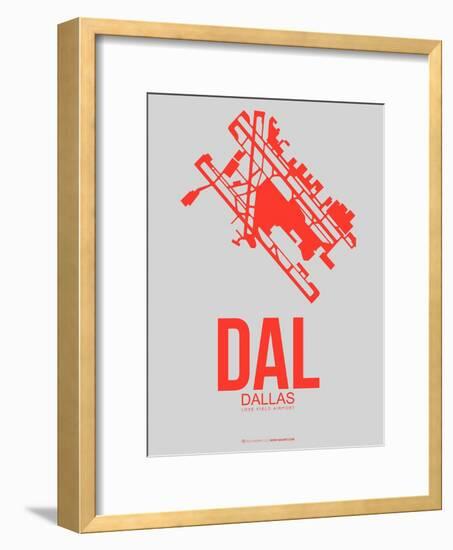 Dal Dallas Poster 1-NaxArt-Framed Art Print