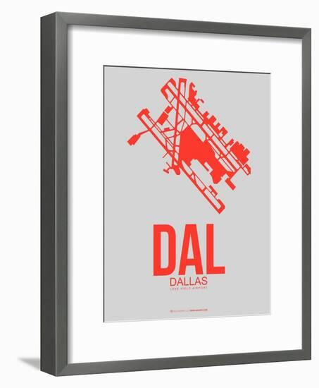 Dal Dallas Poster 1-NaxArt-Framed Art Print