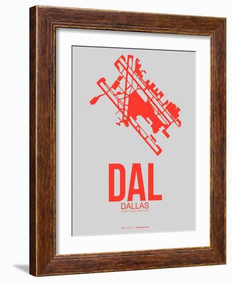 Dal Dallas Poster 1-NaxArt-Framed Art Print