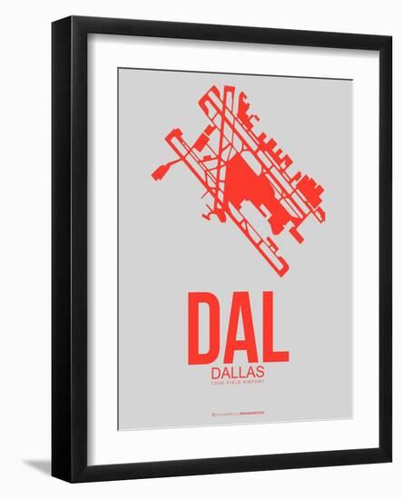 Dal Dallas Poster 1-NaxArt-Framed Art Print