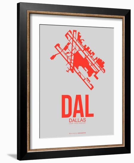 Dal Dallas Poster 1-NaxArt-Framed Art Print