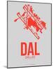 Dal Dallas Poster 1-NaxArt-Mounted Art Print