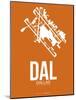 Dal Dallas Poster 2-NaxArt-Mounted Art Print