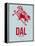 Dal Dallas Poster 3-NaxArt-Framed Stretched Canvas