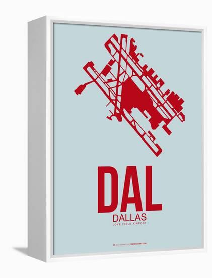 Dal Dallas Poster 3-NaxArt-Framed Stretched Canvas