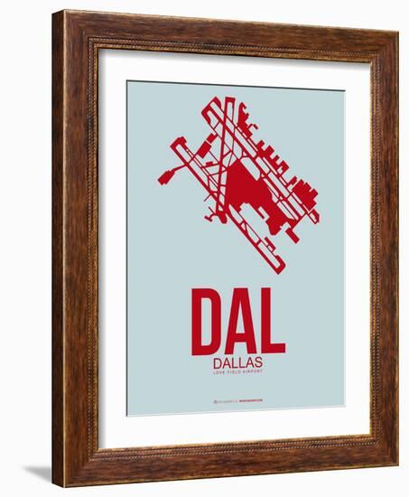 Dal Dallas Poster 3-NaxArt-Framed Art Print