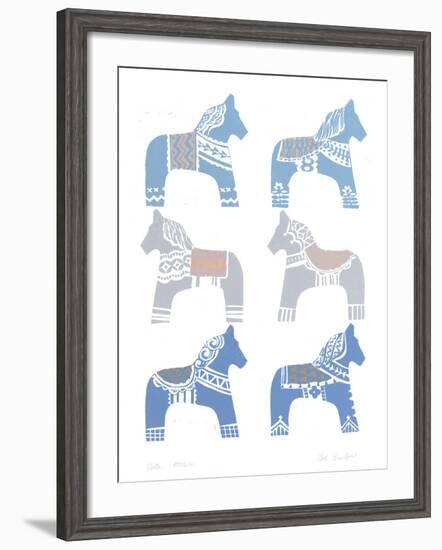 Dala Horse-Zoe Badger-Framed Giclee Print