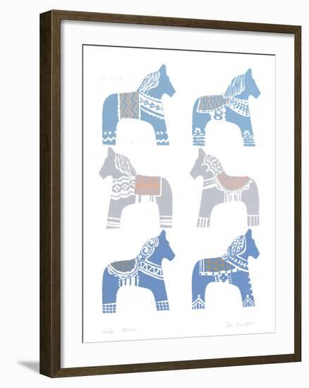 Dala Horse-Zoe Badger-Framed Giclee Print