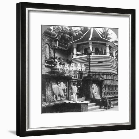 Dalada Maligawa, Palace of Buddha's Tooth, Kandy, Sri Lanka, 1902-Underwood & Underwood-Framed Photographic Print