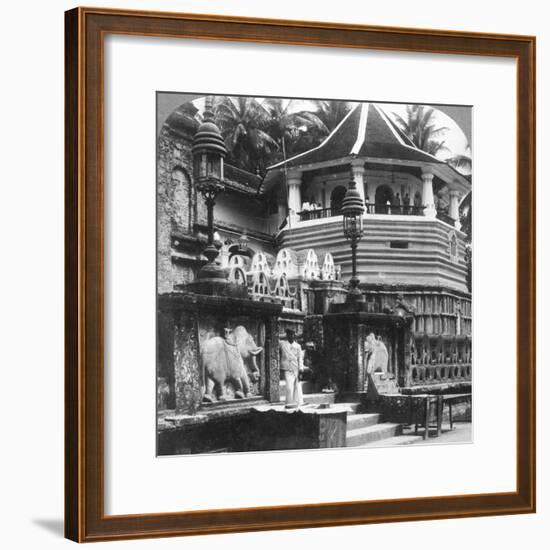 Dalada Maligawa, Palace of Buddha's Tooth, Kandy, Sri Lanka, 1902-Underwood & Underwood-Framed Photographic Print