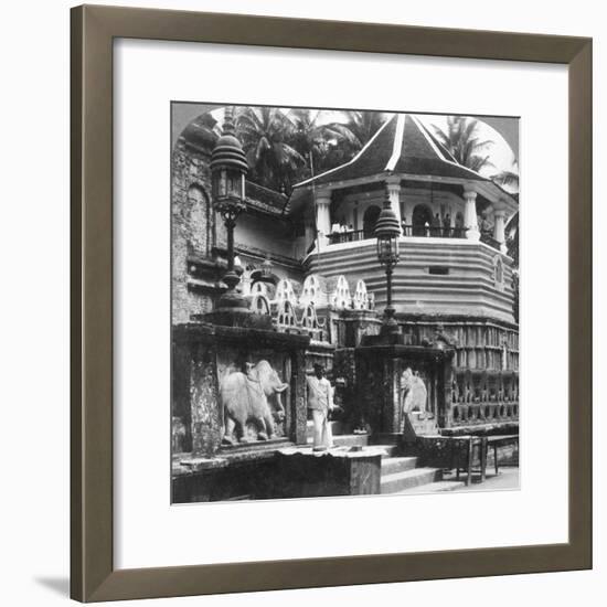 Dalada Maligawa, Palace of Buddha's Tooth, Kandy, Sri Lanka, 1902-Underwood & Underwood-Framed Photographic Print