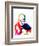 Dalai Lama Watercolor-Lora Feldman-Framed Art Print