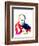 Dalai Lama Watercolor-Lora Feldman-Framed Art Print