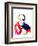 Dalai Lama Watercolor-Lora Feldman-Framed Art Print