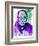 Dalai Lama Watercolor-Anna Malkin-Framed Premium Giclee Print