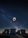 Eclipse at Carhenge-Dale O’Dell-Mounted Photographic Print