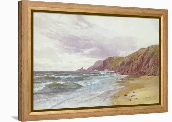 Dale, Pembrokeshire, July 1866 (W/C on Paper)-George Vicat Cole-Framed Premier Image Canvas