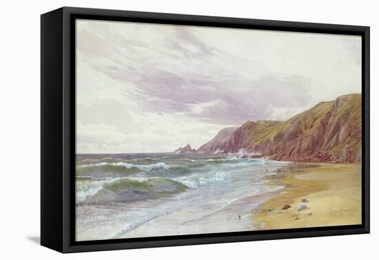 Dale, Pembrokeshire, July 1866 (W/C on Paper)-George Vicat Cole-Framed Premier Image Canvas