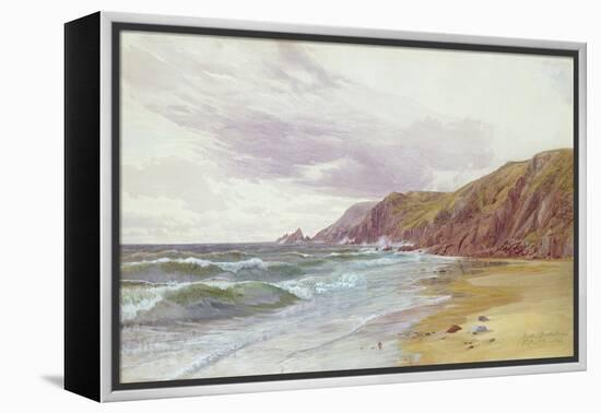 Dale, Pembrokeshire, July 1866 (W/C on Paper)-George Vicat Cole-Framed Premier Image Canvas