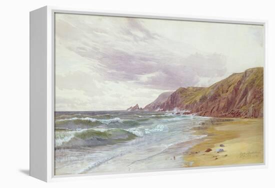 Dale, Pembrokeshire, July 1866 (W/C on Paper)-George Vicat Cole-Framed Premier Image Canvas