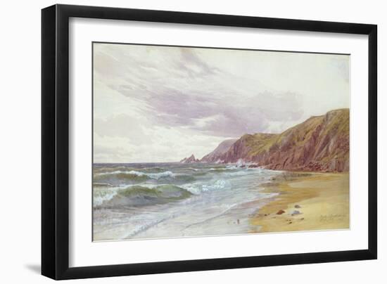 Dale, Pembrokeshire, July 1866 (W/C on Paper)-George Vicat Cole-Framed Giclee Print