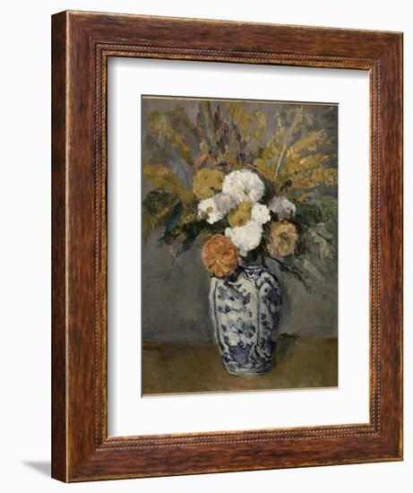 Dalhias-Paul Cézanne-Framed Giclee Print