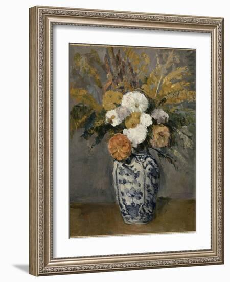 Dalhias-Paul Cézanne-Framed Giclee Print