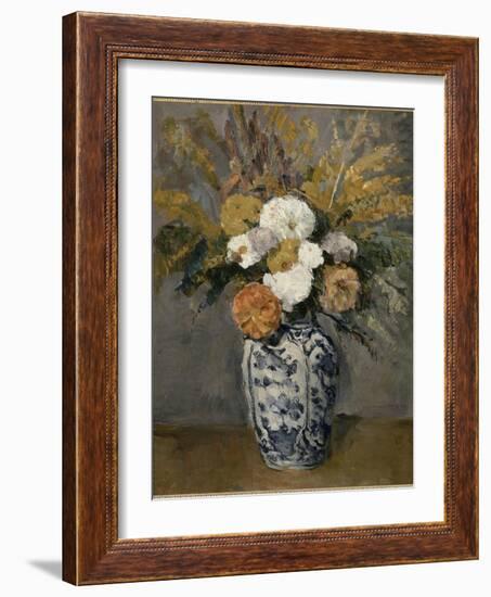 Dalhias-Paul Cézanne-Framed Giclee Print