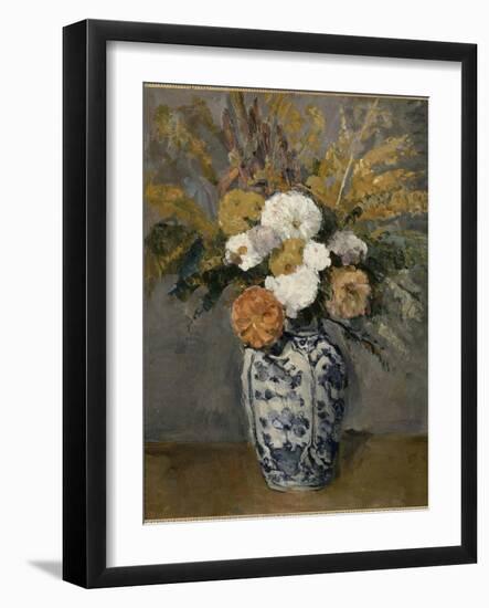 Dalhias-Paul Cézanne-Framed Giclee Print