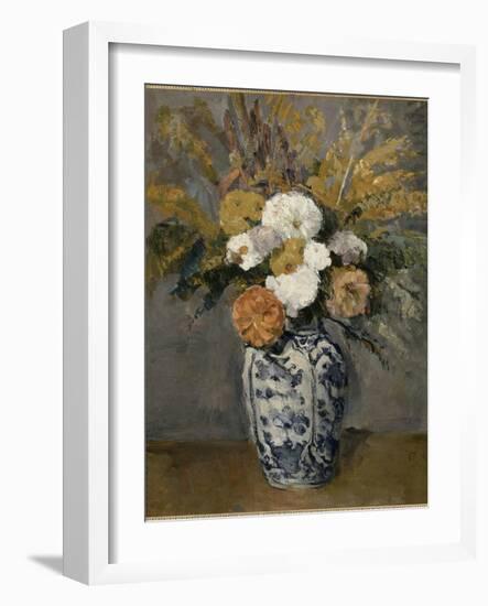 Dalhias-Paul Cézanne-Framed Giclee Print