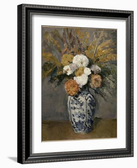 Dalhias-Paul Cézanne-Framed Giclee Print