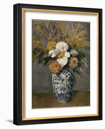 Dalhias-Paul Cézanne-Framed Giclee Print