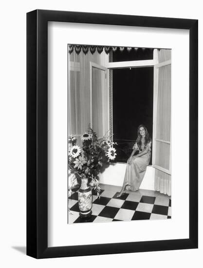 Dalida in Her House in Paris-null-Framed Photographic Print