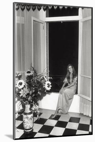Dalida in Her House in Paris-null-Mounted Photographic Print