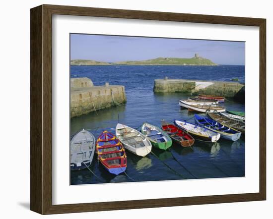 Dalkey Island and Coliemore Harbour, Dublin, Ireland, Europe-Firecrest Pictures-Framed Photographic Print