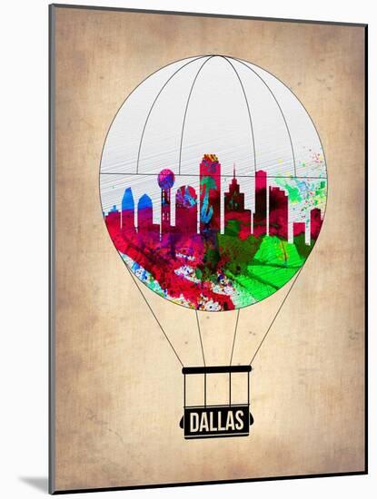 Dallas Air Balloon-NaxArt-Mounted Art Print