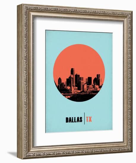 Dallas Circle Poster 1-NaxArt-Framed Art Print