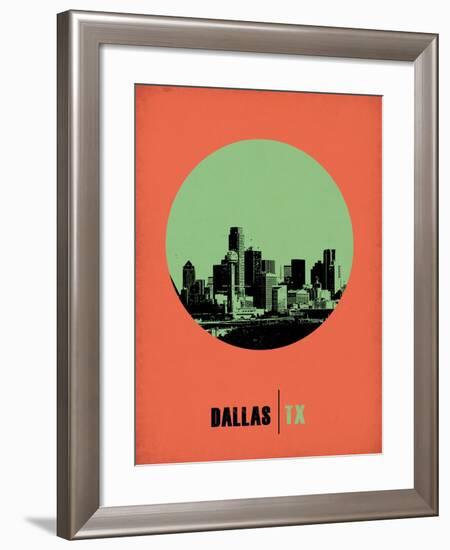 Dallas Circle Poster 2-NaxArt-Framed Art Print