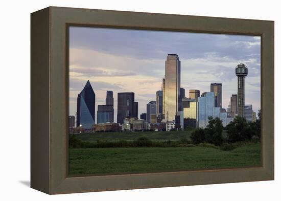 Dallas City Skyline and the Reunion Tower, Texas, United States of America, North America-Gavin-Framed Premier Image Canvas