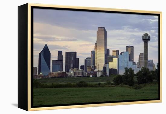 Dallas City Skyline and the Reunion Tower, Texas, United States of America, North America-Gavin-Framed Premier Image Canvas