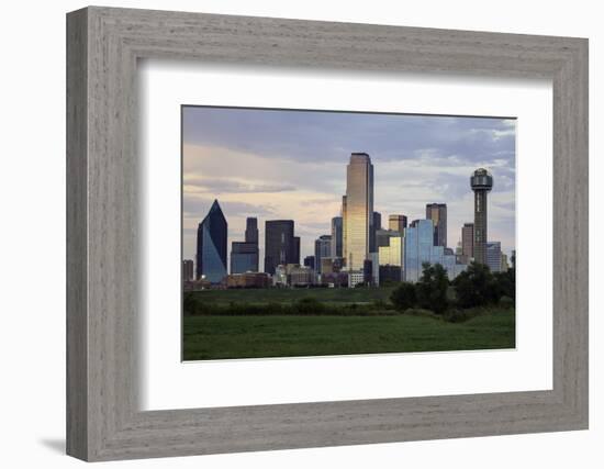Dallas City Skyline and the Reunion Tower, Texas, United States of America, North America-Gavin-Framed Photographic Print