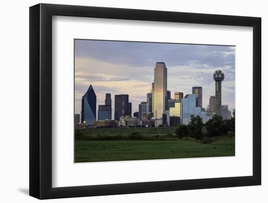 Dallas City Skyline and the Reunion Tower, Texas, United States of America, North America-Gavin-Framed Photographic Print