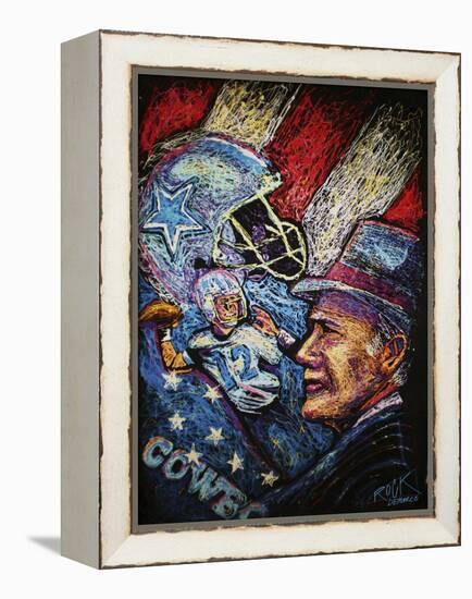 Dallas Cowboys 001-Rock Demarco-Framed Premier Image Canvas