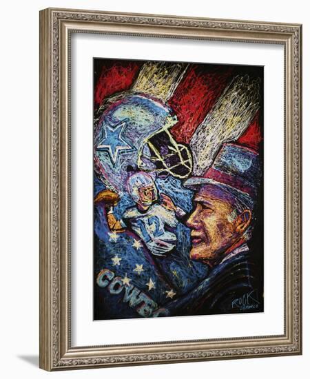 Dallas Cowboys 001-Rock Demarco-Framed Giclee Print