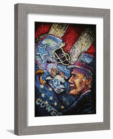 Dallas Cowboys 001-Rock Demarco-Framed Giclee Print