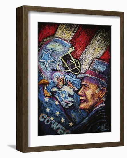 Dallas Cowboys 001-Rock Demarco-Framed Giclee Print