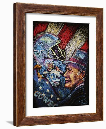 Dallas Cowboys 001-Rock Demarco-Framed Giclee Print