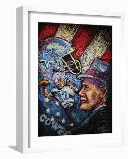 Dallas Cowboys 001-Rock Demarco-Framed Giclee Print