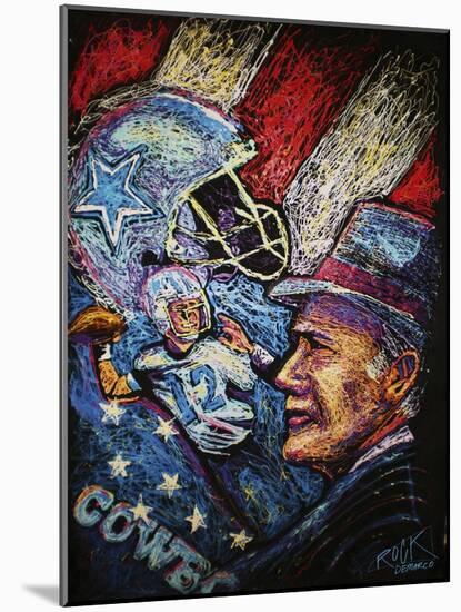 Dallas Cowboys 001-Rock Demarco-Mounted Giclee Print